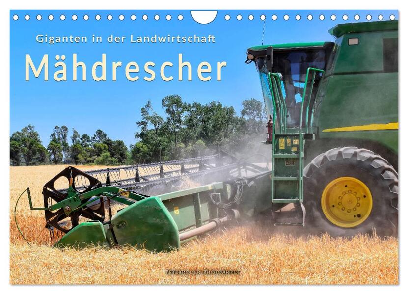Giganten in der Landwirtschaft - Mähdrescher (Wandkalender 2026 DIN A4 quer) CALVENDO Monatskalender