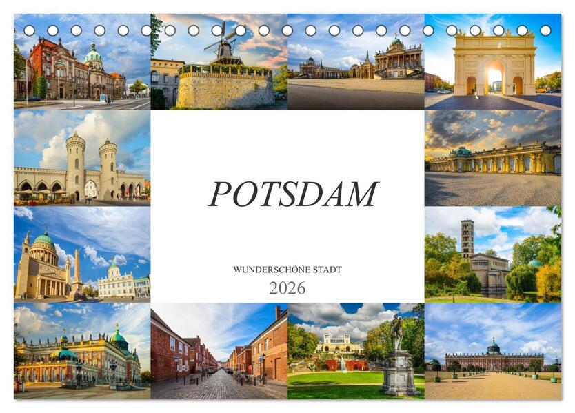 Potsdam Wunderschöne Stadt (Tischkalender 2026 DIN A5 quer) CALVENDO Monatskalender