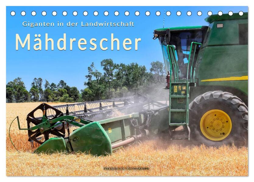Giganten in der Landwirtschaft - Mähdrescher (Tischkalender 2026 DIN A5 quer) CALVENDO Monatskalender