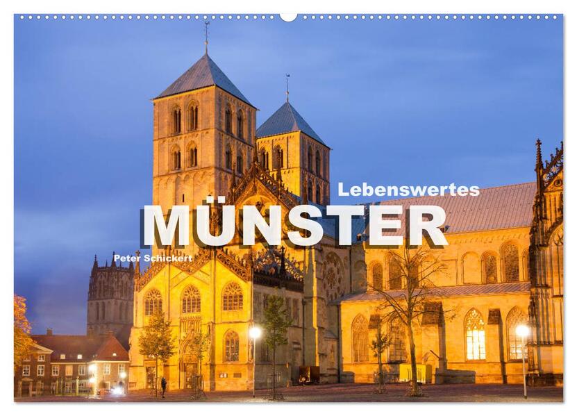 Lebenswertes Münster (Wandkalender 2026 DIN A2 quer) CALVENDO Monatskalender