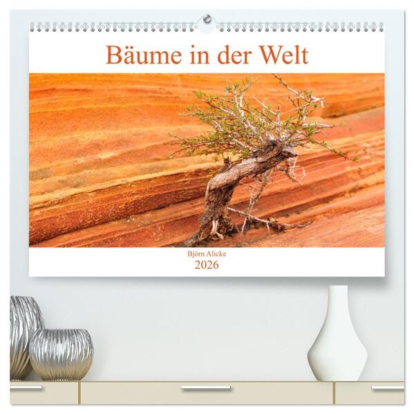 Bäume in der Welt (hochwertiger Premium Wandkalender 2026 DIN A2 quer) Kunstdruck in Hochglanz