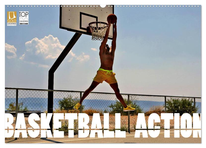 Basketball Action (Wandkalender 2026 DIN A2 quer) CALVENDO Monatskalender