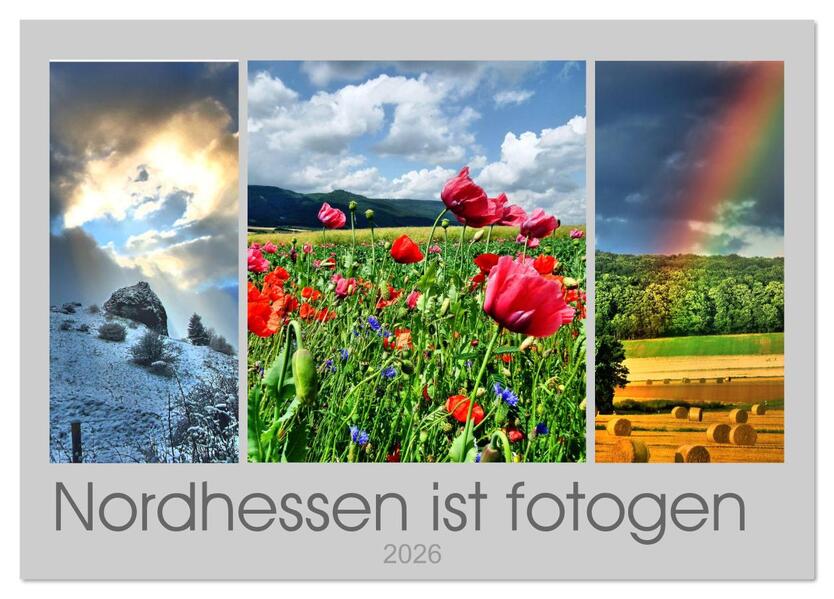 Nordhessen ist fotogen (Tischkalender 2026 DIN A5 quer) CALVENDO Monatskalender