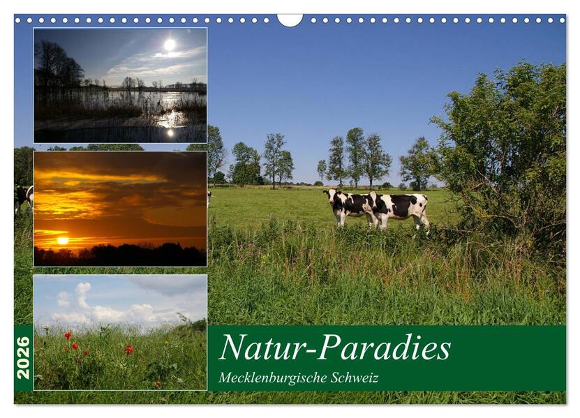 Natur-Paradies Mecklenburgische Schweiz (Wandkalender 2026 DIN A3 quer) CALVENDO Monatskalender