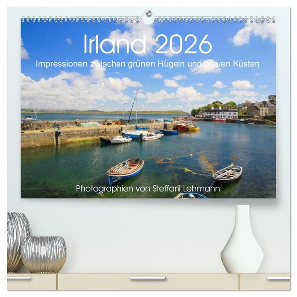 Irland 2026. Impressionen zwischen grünen Hügeln und blauen Küsten (hochwertiger Premium Wandkalender 2026 DIN A2 quer) Kunstdruck in Hochglanz