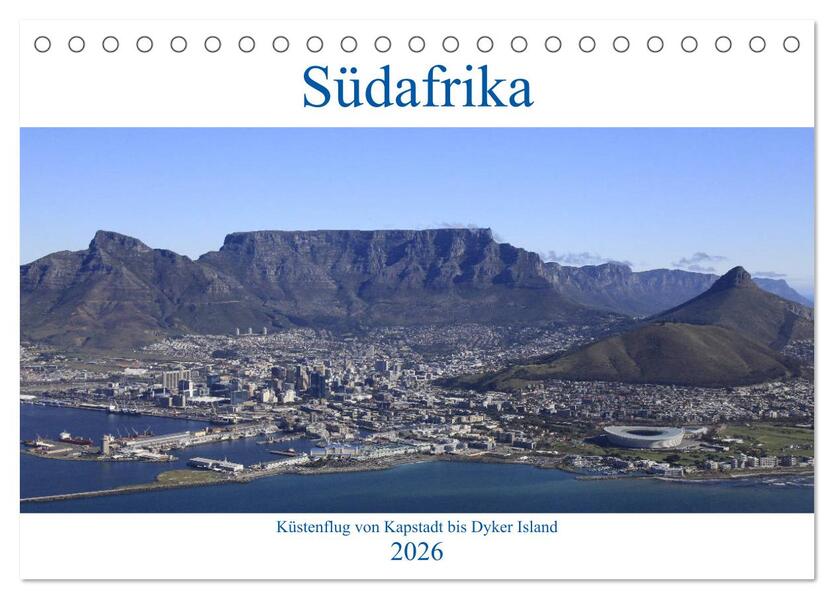 Südafrika - Küstenflug von Kapstadt bis Dyker Island (Tischkalender 2026 DIN A5 quer) CALVENDO Monatskalender