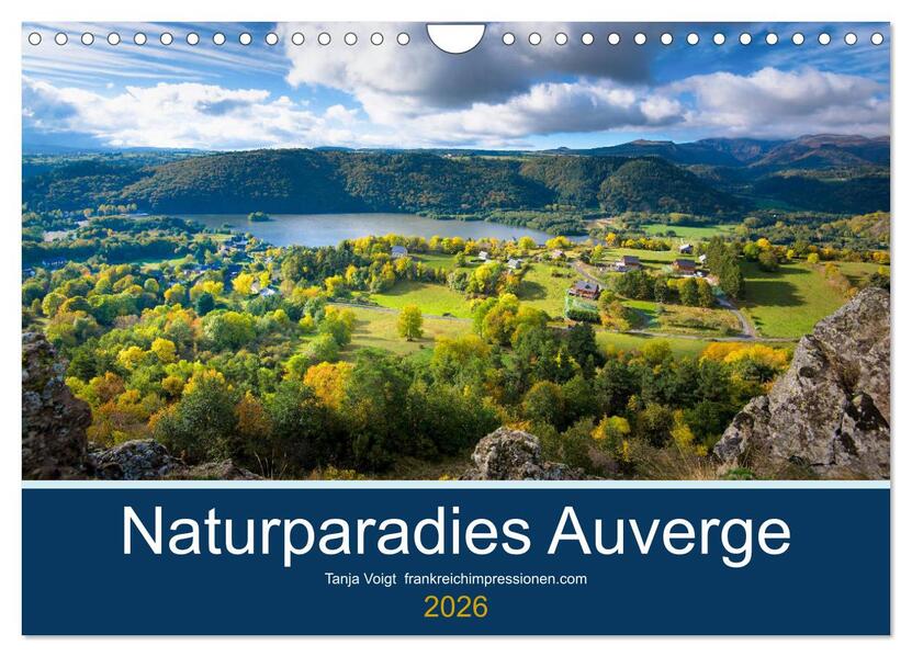 Naturparadies Auvergne (Wandkalender 2026 DIN A4 quer) CALVENDO Monatskalender