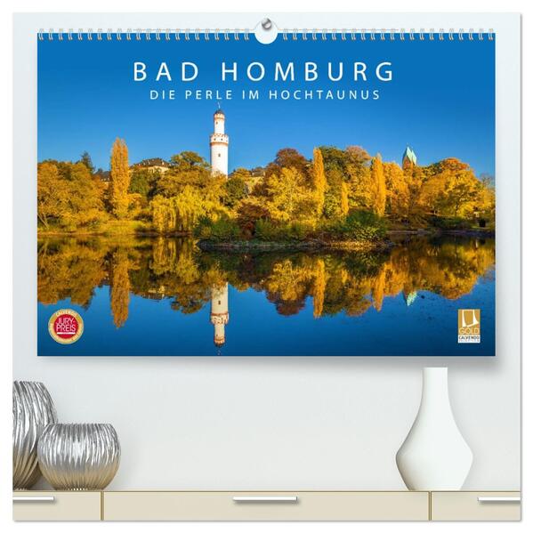 Bad Homburg - Die Perle im Hochtaunus (hochwertiger Premium Wandkalender 2026 DIN A2 quer) Kunstdruck in Hochglanz