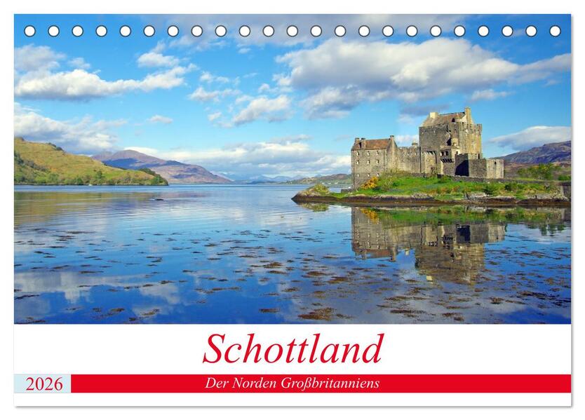 Schottland - Der Norden Großbritanniens (Tischkalender 2026 DIN A5 quer) CALVENDO Monatskalender