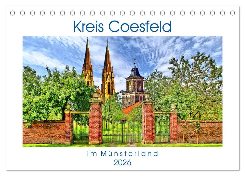 Kreis Coesfeld im Münsterland - Stadt Land Fluß (Tischkalender 2026 DIN A5 quer) CALVENDO Monatskalender