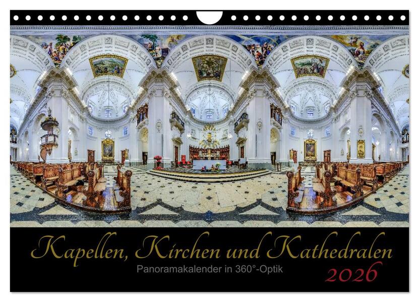 Kapellen Kirchen und Kathedralen 2026 (Wandkalender 2026 DIN A4 quer) CALVENDO Monatskalender