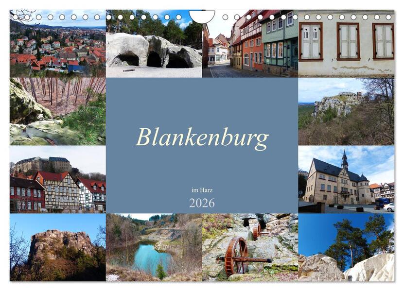Blankenburg im Harz (Wandkalender 2026 DIN A4 quer) CALVENDO Monatskalender