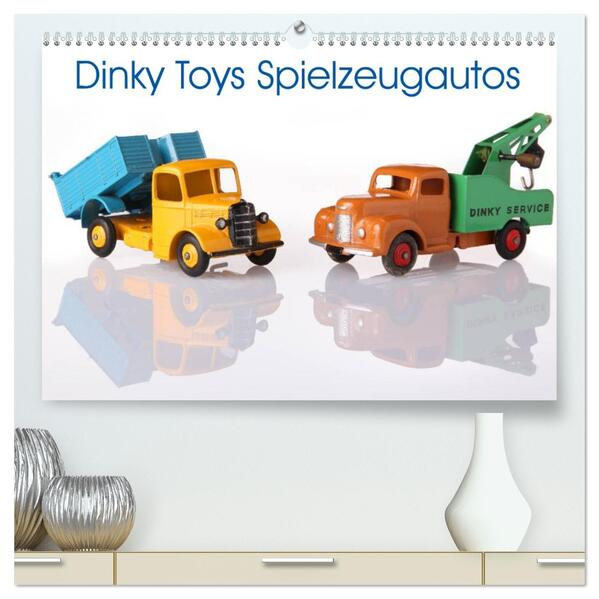 Dinky Toys Spielzeugautos (hochwertiger Premium Wandkalender 2026 DIN A2 quer) Kunstdruck in Hochglanz