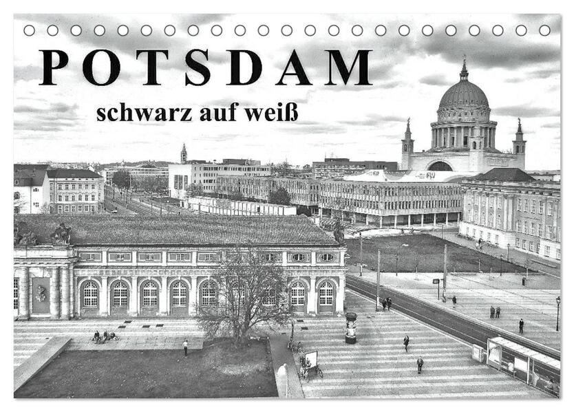 Potsdam schwarz auf weiß (Tischkalender 2026 DIN A5 quer) CALVENDO Monatskalender