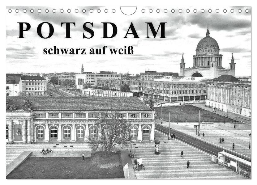 Potsdam schwarz auf weiß (Wandkalender 2026 DIN A4 quer) CALVENDO Monatskalender