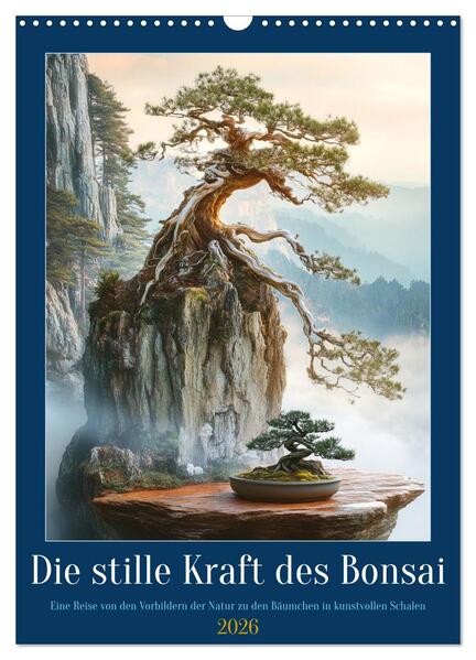 Die stille Kraft des Bonsai (Wandkalender 2026 DIN A3 hoch) CALVENDO Monatskalender