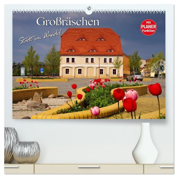 Großräschen - Stadt im Wandel (hochwertiger Premium Wandkalender 2026 DIN A2 quer) Kunstdruck in Hochglanz