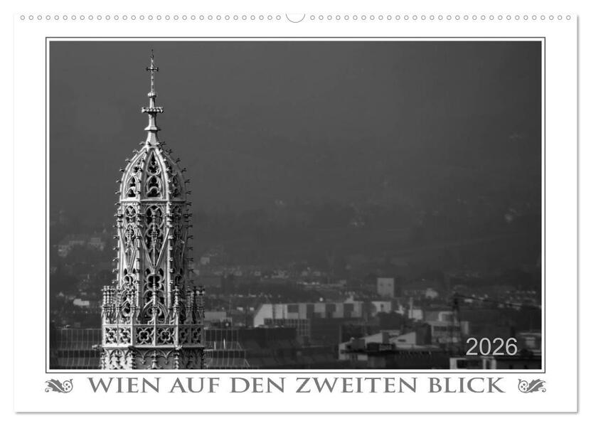 Wien auf den zweiten Blick (Wandkalender 2026 DIN A2 quer) CALVENDO Monatskalender