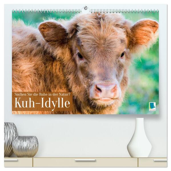 Kuh-Idylle: Suchen Sie die Ruhe in der Natur? (hochwertiger Premium Wandkalender 2026 DIN A2 quer) Kunstdruck in Hochglanz