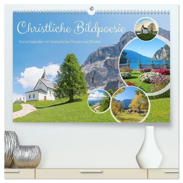 Christliche Bildpoesie 2026 (hochwertiger Premium Wandkalender 2026 DIN A2 quer) Kunstdruck in Hochglanz