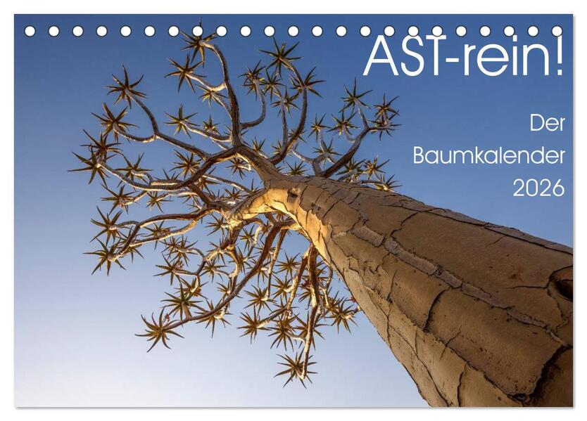 Astrein! - Der Baumkalender 2026 (Tischkalender 2026 DIN A5 quer) CALVENDO Monatskalender