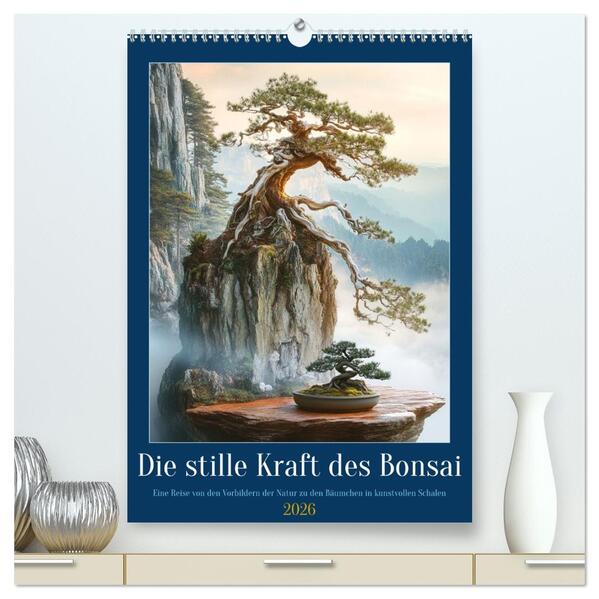 Die stille Kraft des Bonsai (hochwertiger Premium Wandkalender 2026 DIN A2 hoch) Kunstdruck in Hochglanz