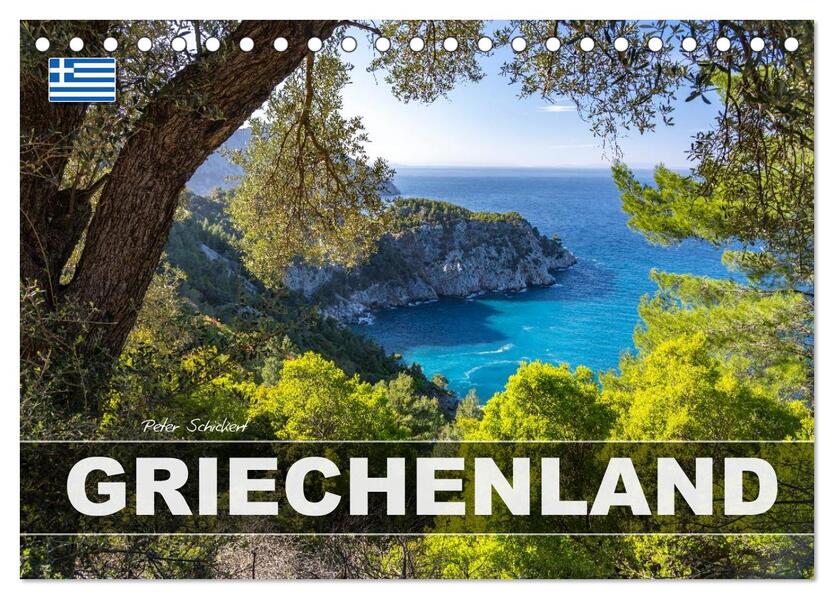 Griechenland (Tischkalender 2026 DIN A5 quer) CALVENDO Monatskalender