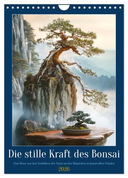 Die stille Kraft des Bonsai (Wandkalender 2026 DIN A4 hoch) CALVENDO Monatskalender
