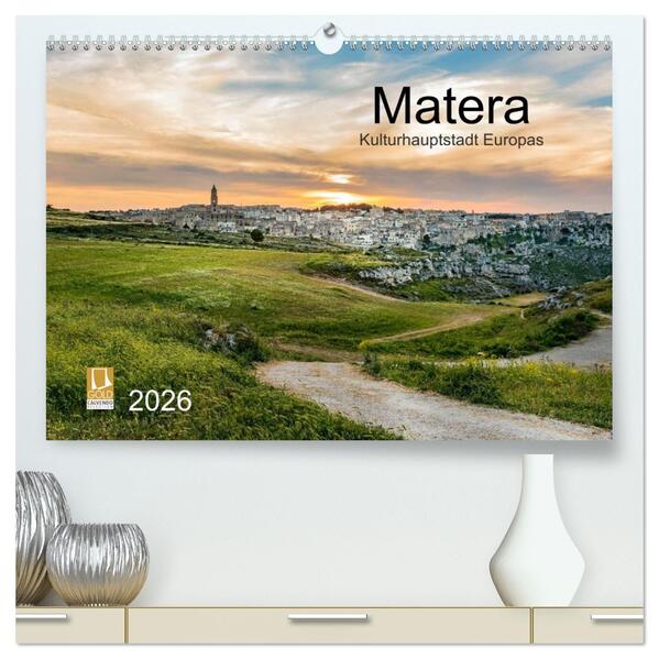 Matera (hochwertiger Premium Wandkalender 2026 DIN A2 quer) Kunstdruck in Hochglanz