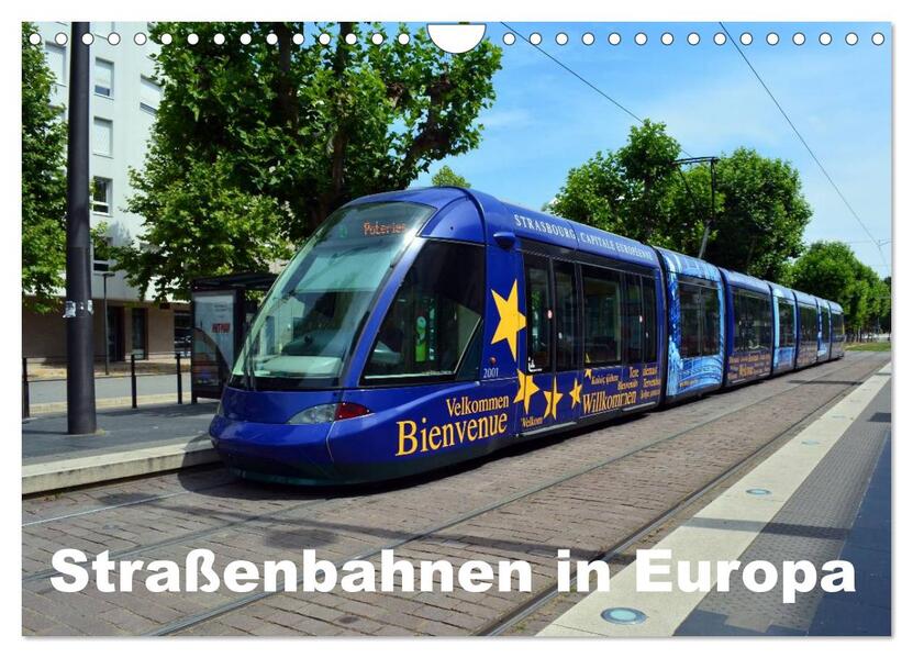 Straßenbahnen in Europa (Wandkalender 2026 DIN A4 quer) CALVENDO Monatskalender