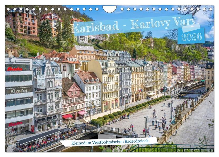 Karlsbad / Karlovy Vary - Kleinod im Westböhmischen Bäderdreieck (Wandkalender 2026 DIN A4 quer) CALVENDO Monatskalender