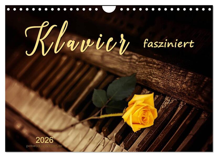 Klavier fasziniert (Wandkalender 2026 DIN A4 quer) CALVENDO Monatskalender