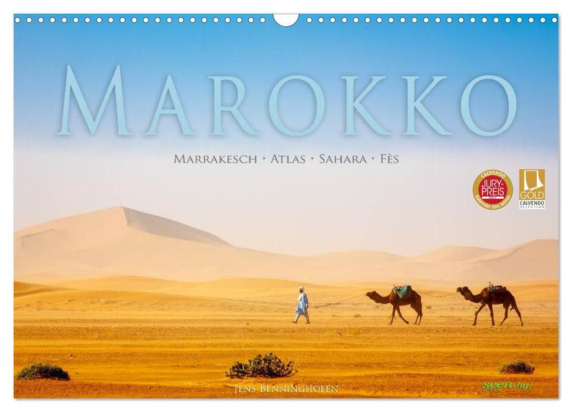 Marokko: Marrakesch Atlas Sahara Fès (Wandkalender 2026 DIN A3 quer) CALVENDO Monatskalender