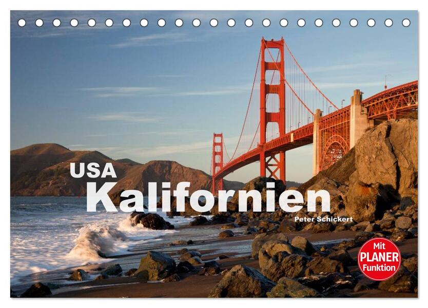 Kalifornien USA (Tischkalender 2026 DIN A5 quer) CALVENDO Monatskalender
