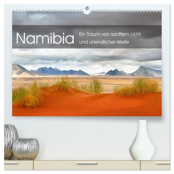 Namibia: Ein Traum von sanftem Licht und unendlicher Weite (hochwertiger Premium Wandkalender 2026 DIN A2 quer) Kunstdruck in Hochglanz