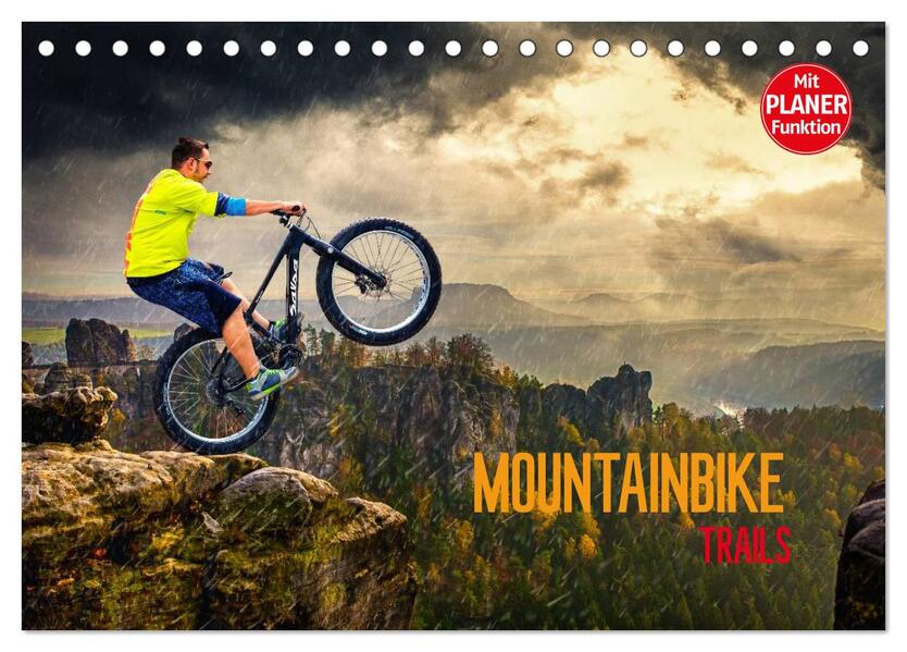 Mountainbike Trails (Tischkalender 2026 DIN A5 quer) CALVENDO Monatskalender