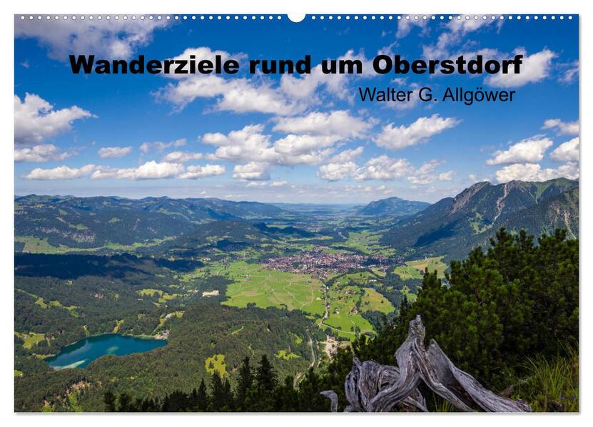 Wanderziele rund um Oberstdorf (Wandkalender 2026 DIN A2 quer) CALVENDO Monatskalender