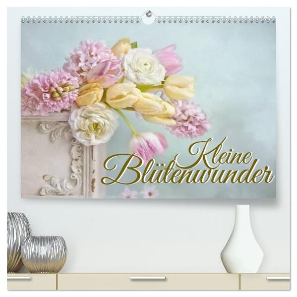 Kleine Blütenwunder (hochwertiger Premium Wandkalender 2026 DIN A2 quer) Kunstdruck in Hochglanz