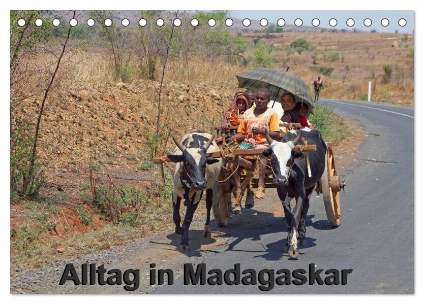 Alltag in Madagaskar (Tischkalender 2026 DIN A5 quer) CALVENDO Monatskalender