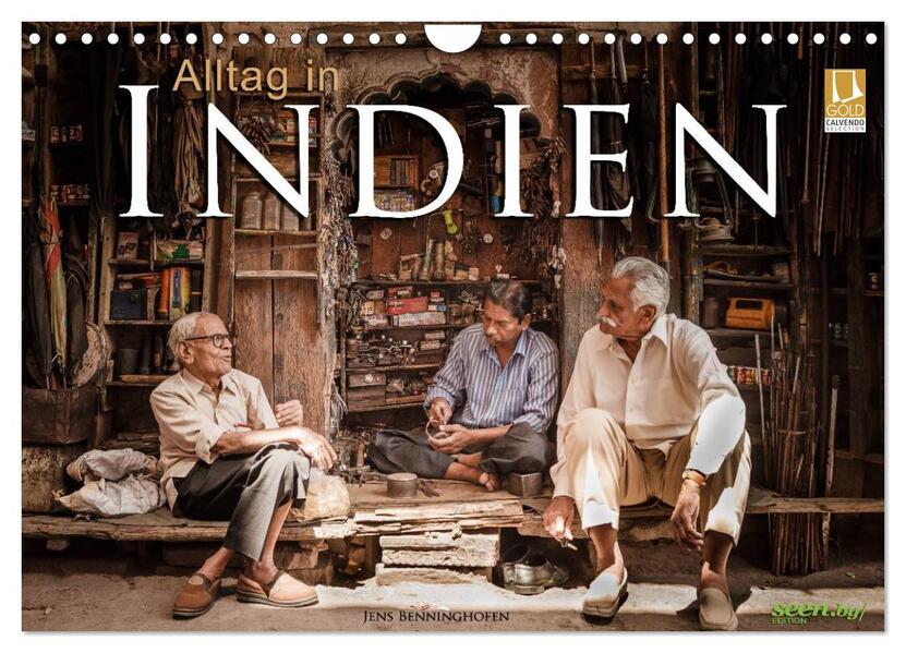 Alltag in Indien (Wandkalender 2026 DIN A4 quer) CALVENDO Monatskalender