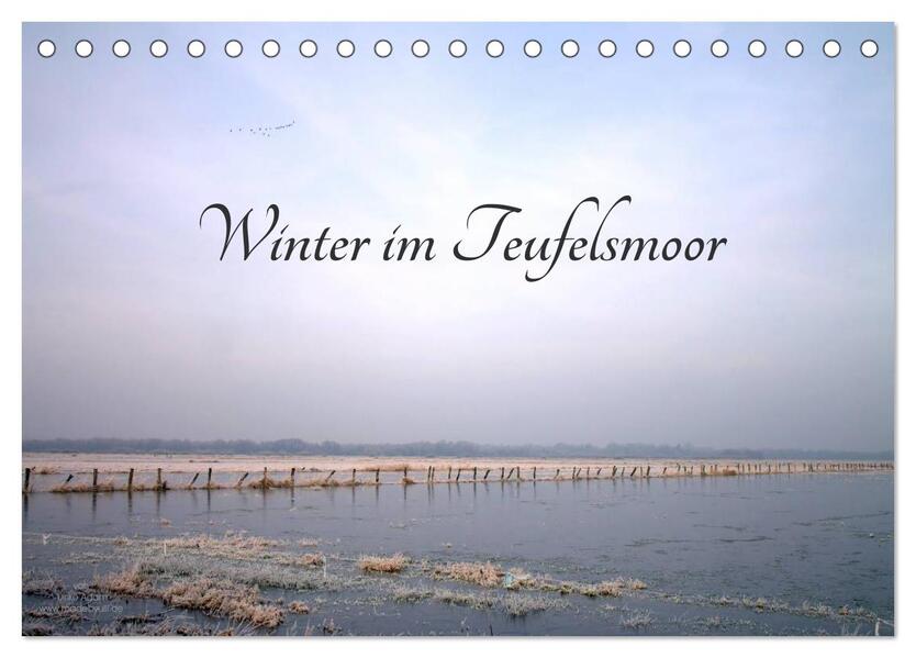 Winter im Teufelsmoor (Tischkalender 2026 DIN A5 quer) CALVENDO Monatskalender