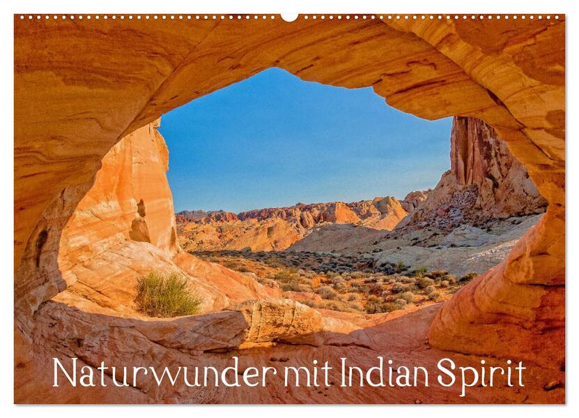 Naturwunder mit Indian Spirit (Wandkalender 2026 DIN A2 quer) CALVENDO Monatskalender