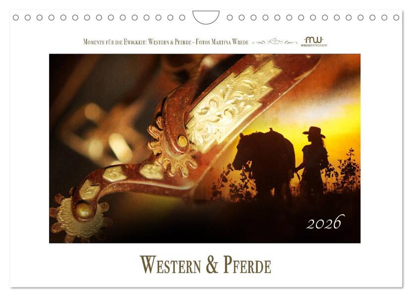 Western und Pferde (Wandkalender 2026 DIN A4 quer) CALVENDO Monatskalender