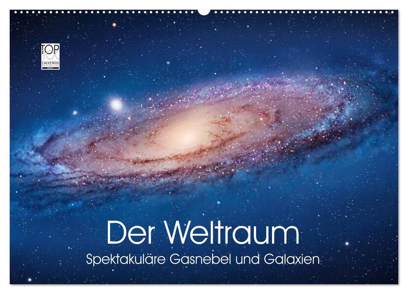 Der Weltraum. Spektakuläre Gasnebel und Galaxien (Wandkalender 2026 DIN A2 quer) CALVENDO Monatskalender
