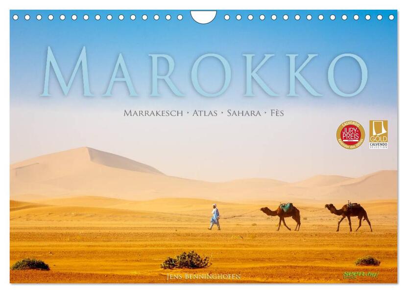 Marokko: Marrakesch Atlas Sahara Fès (Wandkalender 2026 DIN A4 quer) CALVENDO Monatskalender