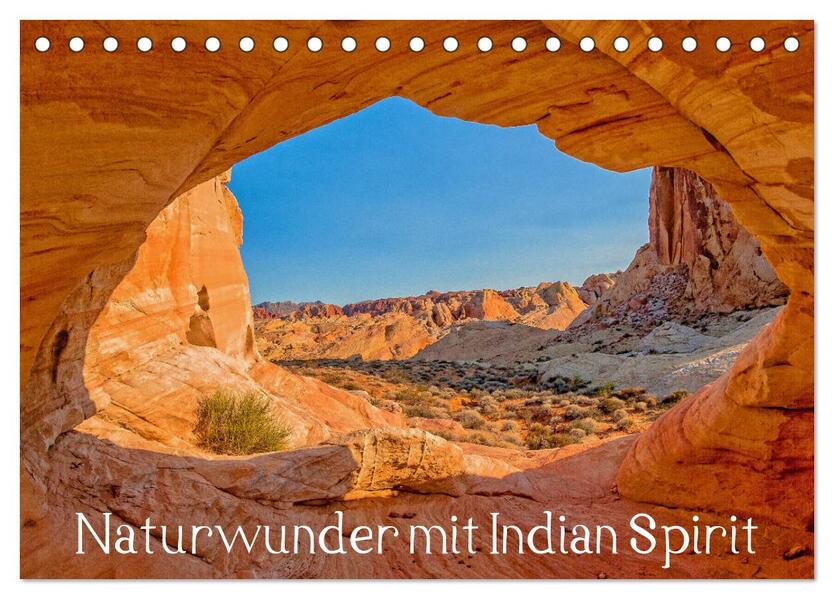 Naturwunder mit Indian Spirit (Tischkalender 2026 DIN A5 quer) CALVENDO Monatskalender