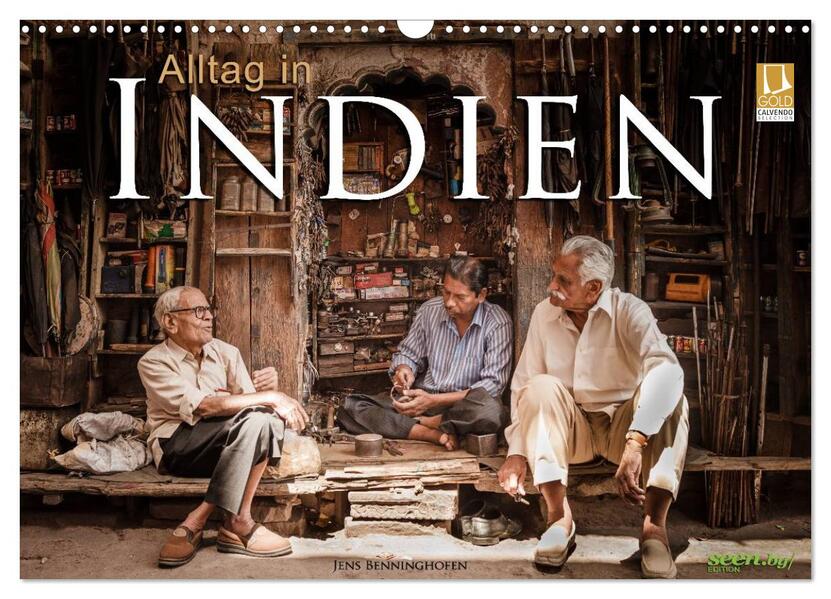 Alltag in Indien (Wandkalender 2026 DIN A3 quer) CALVENDO Monatskalender
