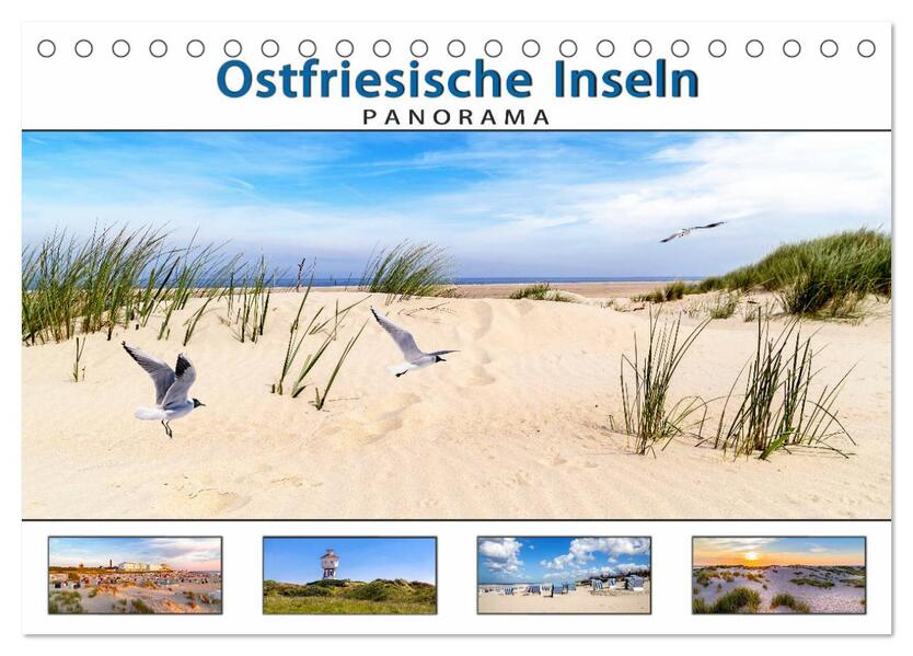 PANORAMA - Ostfriesische Inseln (Tischkalender 2026 DIN A5 quer) CALVENDO Monatskalender