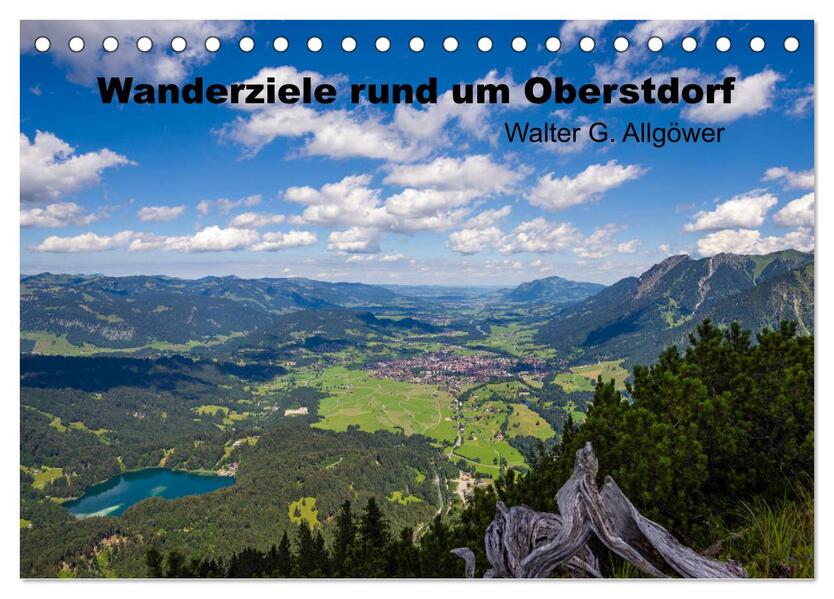 Wanderziele rund um Oberstdorf (Tischkalender 2026 DIN A5 quer) CALVENDO Monatskalender