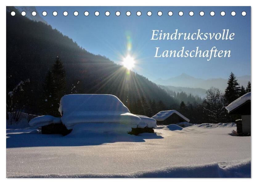 Eindrucksvolle Landschaften (Tischkalender 2026 DIN A5 quer) CALVENDO Monatskalender
